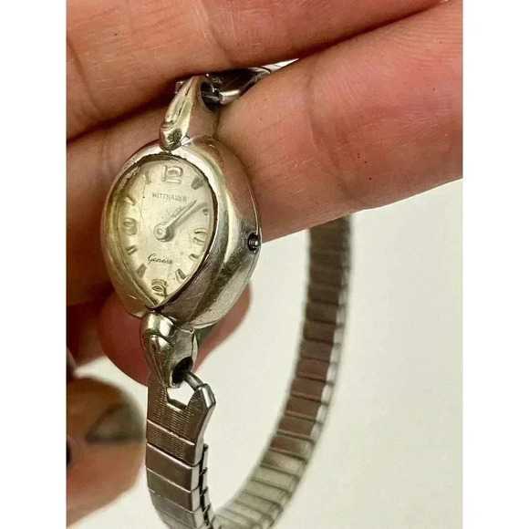 VTG Wittnauer Swiss Watch 10K RPG Bezel Stainless Steel Women's UNTESTED - Picture 15 of 16